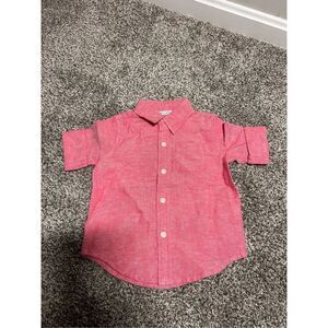 Janie and Jack button down shirt size 12-18mos. C25-24
